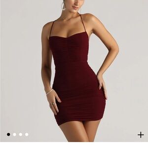 Windsor forever mesh lace up homecoming dress